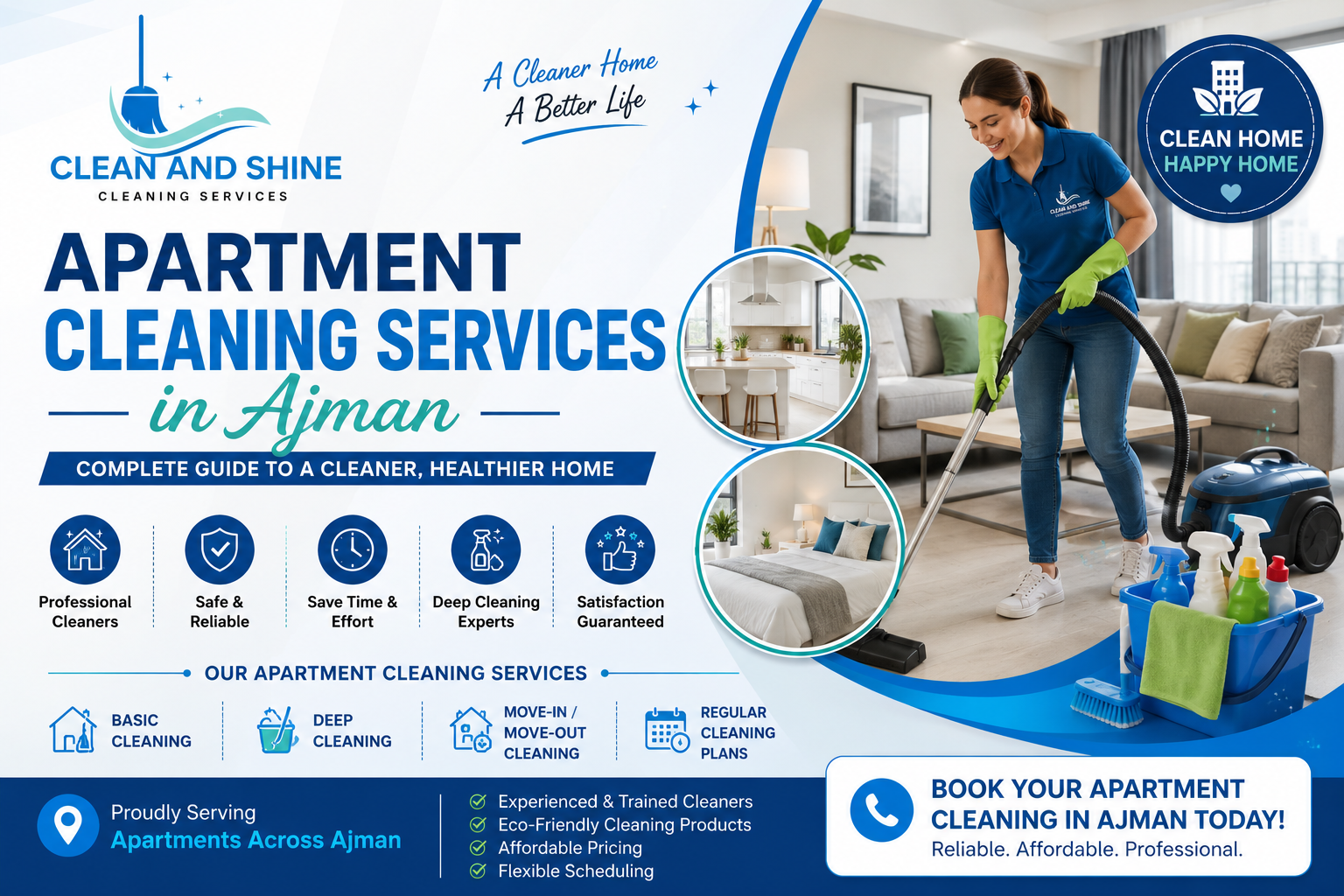Spotless Spaces. Trusted Professionals. Every Time.