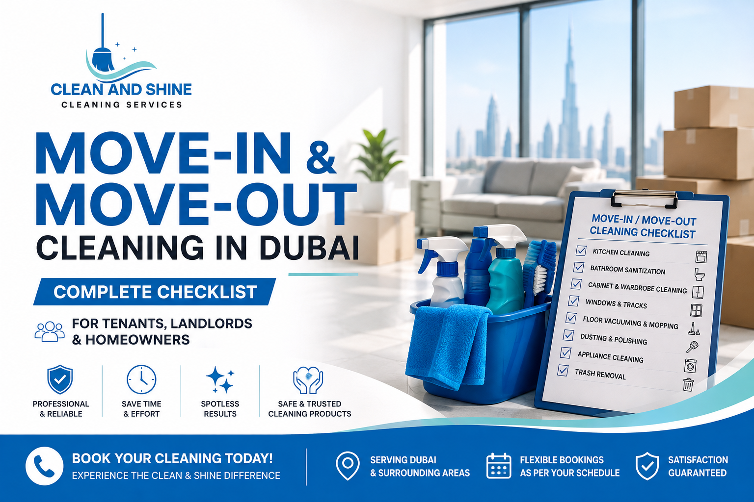 Spotless Spaces. Trusted Professionals. Every Time.